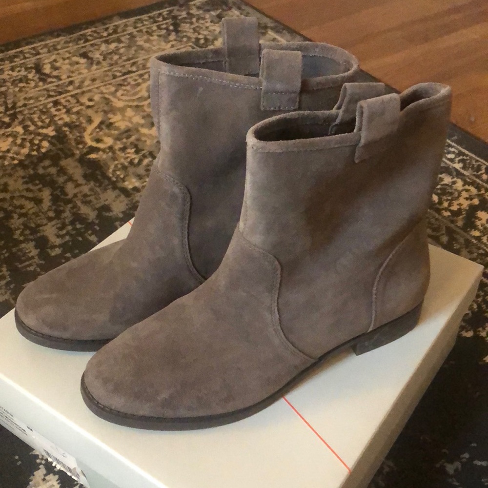 Sole Society Natasha Suede booties Dark Mushroom 9